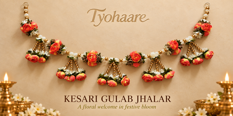 Kesari Gulab Jhalar toran – full product view