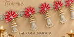 Lal Kamal Jharokha Toran detailed close-up