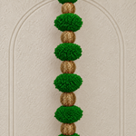Long Green Pom-Pom Festive Hanging - Pair of 2 - view 3