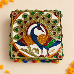 Mayur Multicolour Tassel Mini Singhasan – top view
