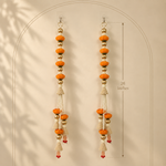 Orange Lotus Pearl Door Hanging – 26 Inches