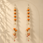 Orange Lotus Pearl Door Hanging – 26 Inches