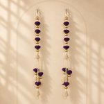 Purple Lotus Pearl Door Hanging – 26 Inches