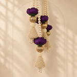 Purple Lotus Pearl Door Hanging – 26 Inches