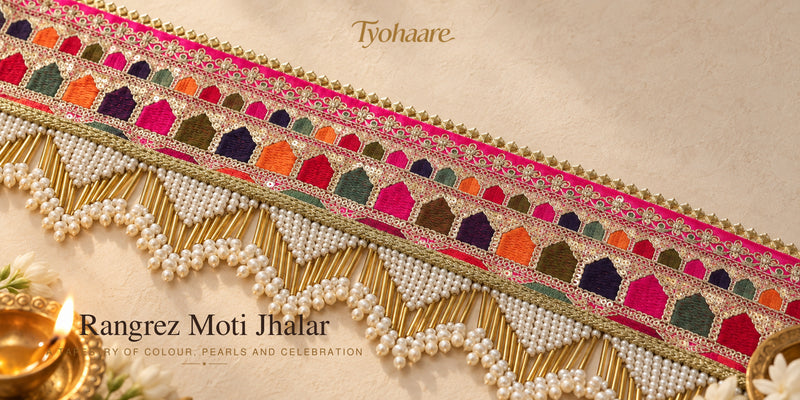Rangrez Moti Jhalar Toran close-up