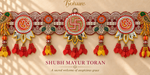 Shubh Mayur Toran close-up