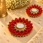Manik Kamal Ruby Red Tea Light – view 3