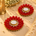 Manik Kamal Ruby Red Tea Light – view 4