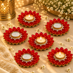 Manik Kamal Ruby Red Tea Light – view 6