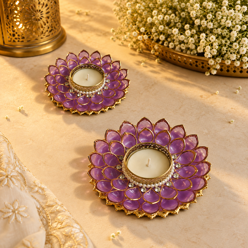 Lavanya Kamal Lavender Tea Light – view 1