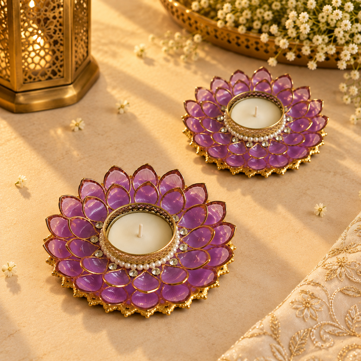 Lavanya Kamal Lavender Tea Light – view 2