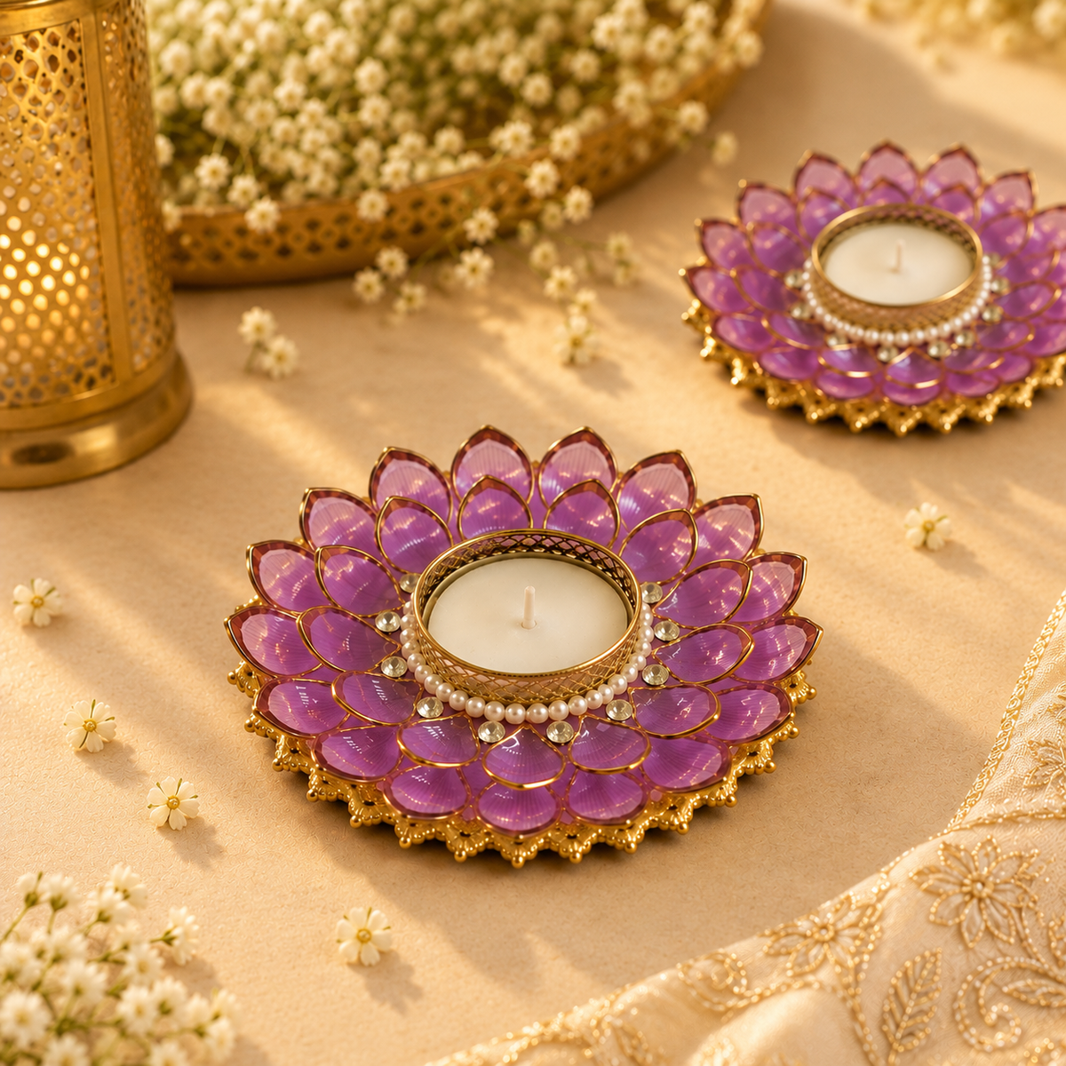 Lavanya Kamal Lavender Tea Light – view 3