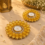 Suvarna Kamal Amber Tea Light – view 2