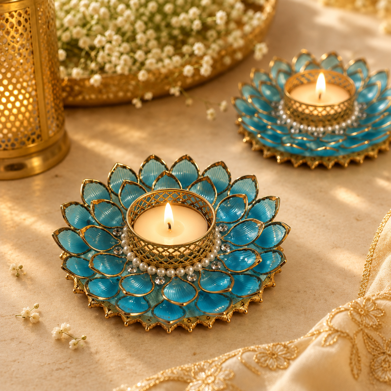 Firoza Kamal Aqua Tea Light – view 3