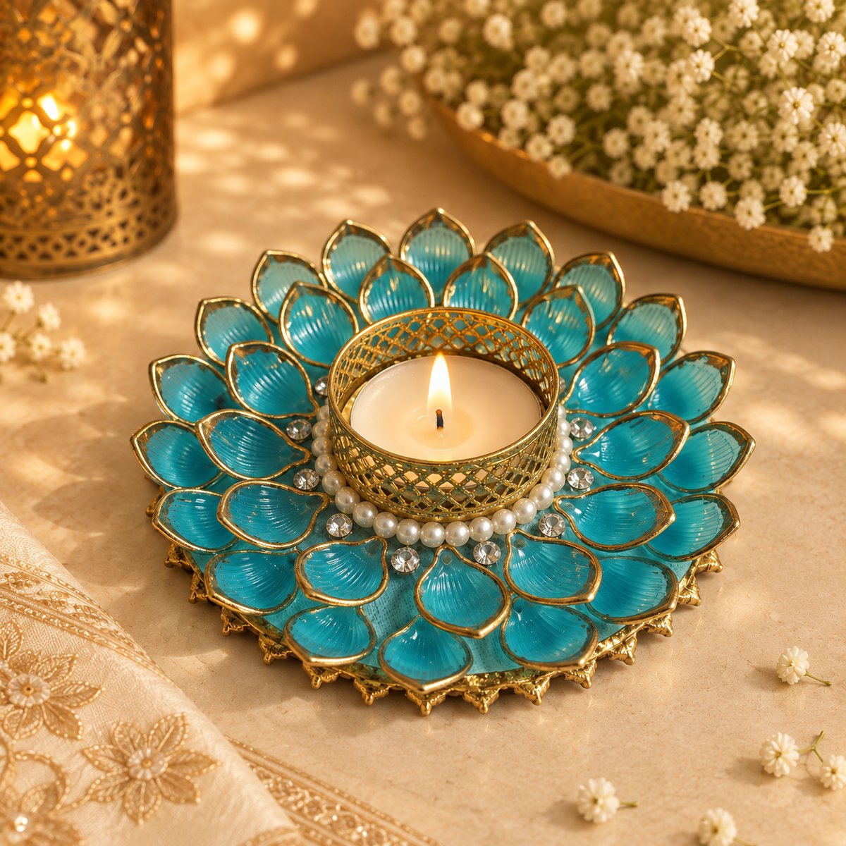 Firoza Kamal Aqua Tea Light – view 5