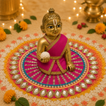 Fuchsia Mirror Mandala Laddu Gopal Poshak – Size 0 alternate view