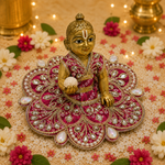 Kesari Pearl Kundan Laddu Gopal Poshak – Size 1 alternate view