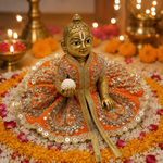 Kesari Silver Petal Laddu Gopal Poshak – Size 2 alternate view