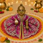 Rani Silver Petal Laddu Gopal Poshak – Size 2 front view