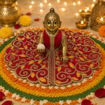 Rakta Kesari Vine Laddu Gopal Poshak – Size 4, view 1