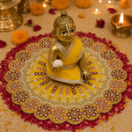 Surya Coral Crystal Mandala Laddu Gopal Poshak – Size 4, view 2