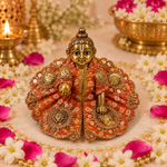 Kesari Gold Medallion Size 0 Laddu Gopal Poshak front view