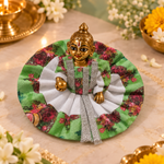 Hari Floral Cotton Size 0 Laddu Gopal Poshak angled view