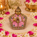 Blush Mirror Pearl Ruffle Size 0 Laddu Gopal Poshak front view