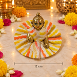 Kesari Sunray Crystal Size 0 Laddu Gopal Poshak front view