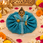 Multicolour Mayur Mandala Size 0 Laddu Gopal Poshak front view