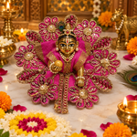 Kesari Floral Vine Size 0 Laddu Gopal Poshak front view