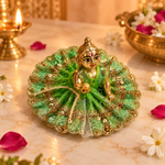 Handcrafted Laddu Gopal Poshak Size 1 Design 05 angled view