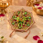 Handcrafted Laddu Gopal Poshak Size 1 Design 14 angled view