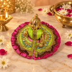 Handcrafted Laddu Gopal Poshak Size 1 Design 32 angled view